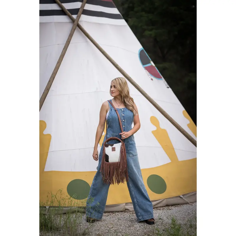 Sts Ranchwear Indie Cowhide Sugar Satchel Purse 2