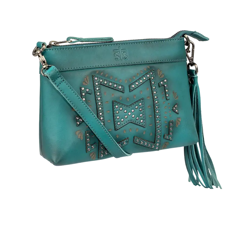Sts Ranchwear Turquoise Wayfarer Grace Crossbody Purse 1