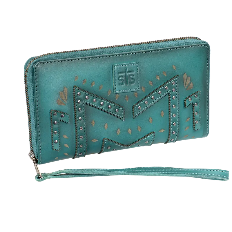 Sts Ranchwear Turquoise Wayfarer Juniper Bifold Wallet 1