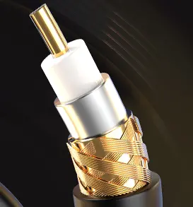 Subwoofer Cable - Pure Copper, Dual Shielded, Gold Plated Rca Connectors - 10Ft - Single 2