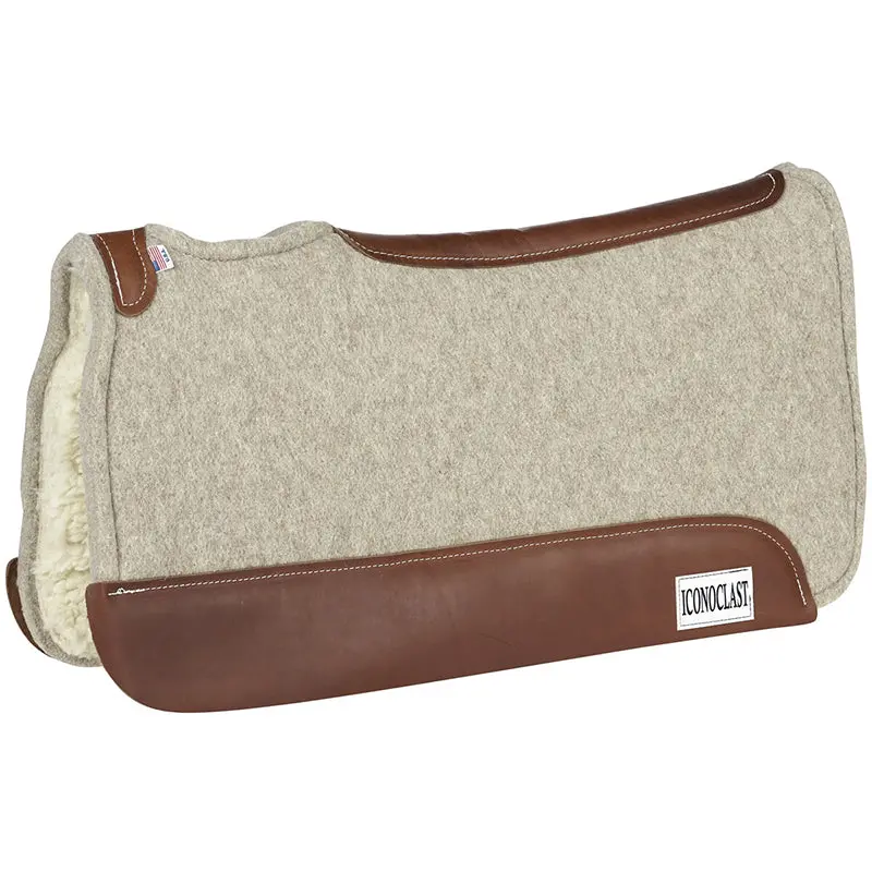 Tan Iconoclast Saddle Pad With Fleece Bottom 1