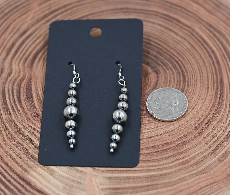 The Braelyn Navajo Pearl Drop Earrings 1