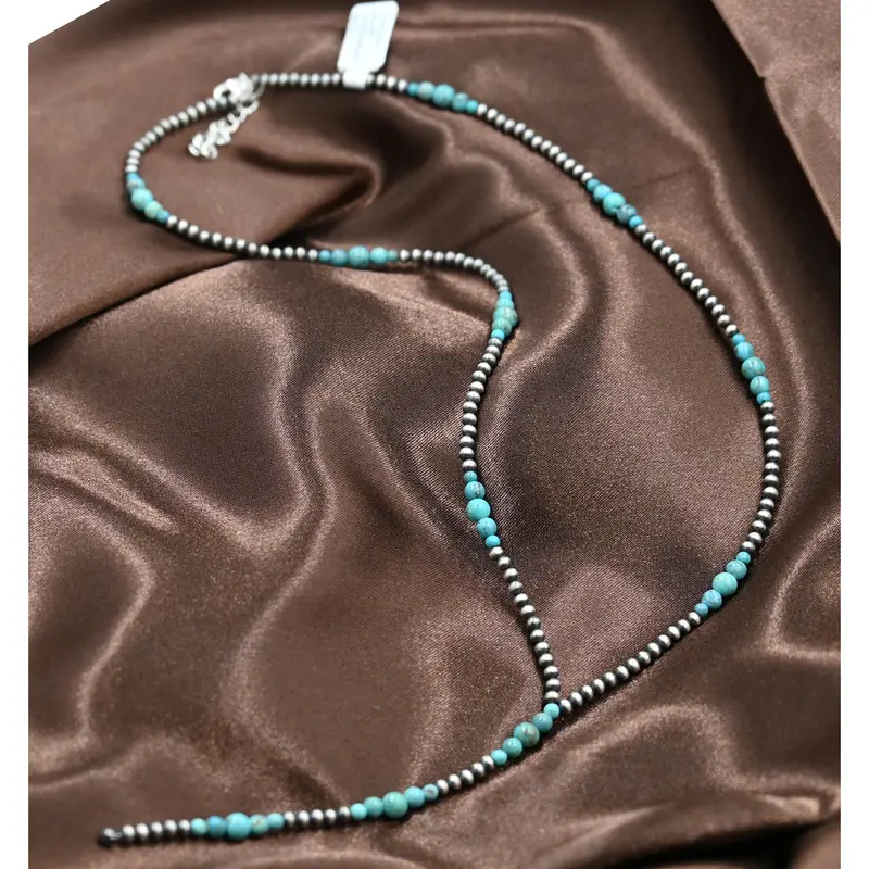 The Kenya Lariat Necklace With Turquoise Stones 1
