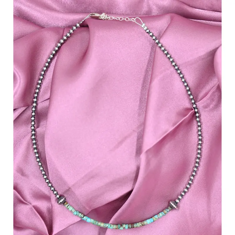 The Marie Pearl Necklace With Heishi Beads 1