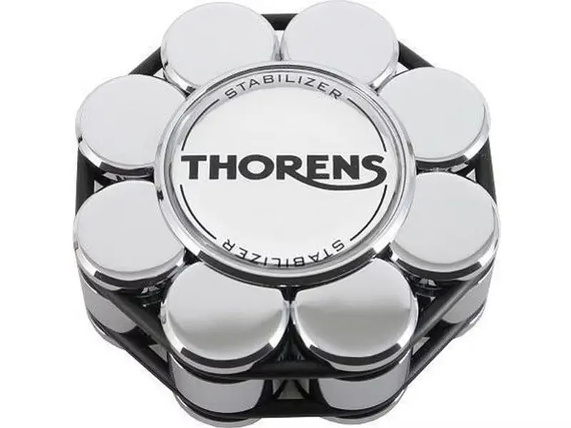 Thorens Chrome Record Stabilizer With Wooden Box 1