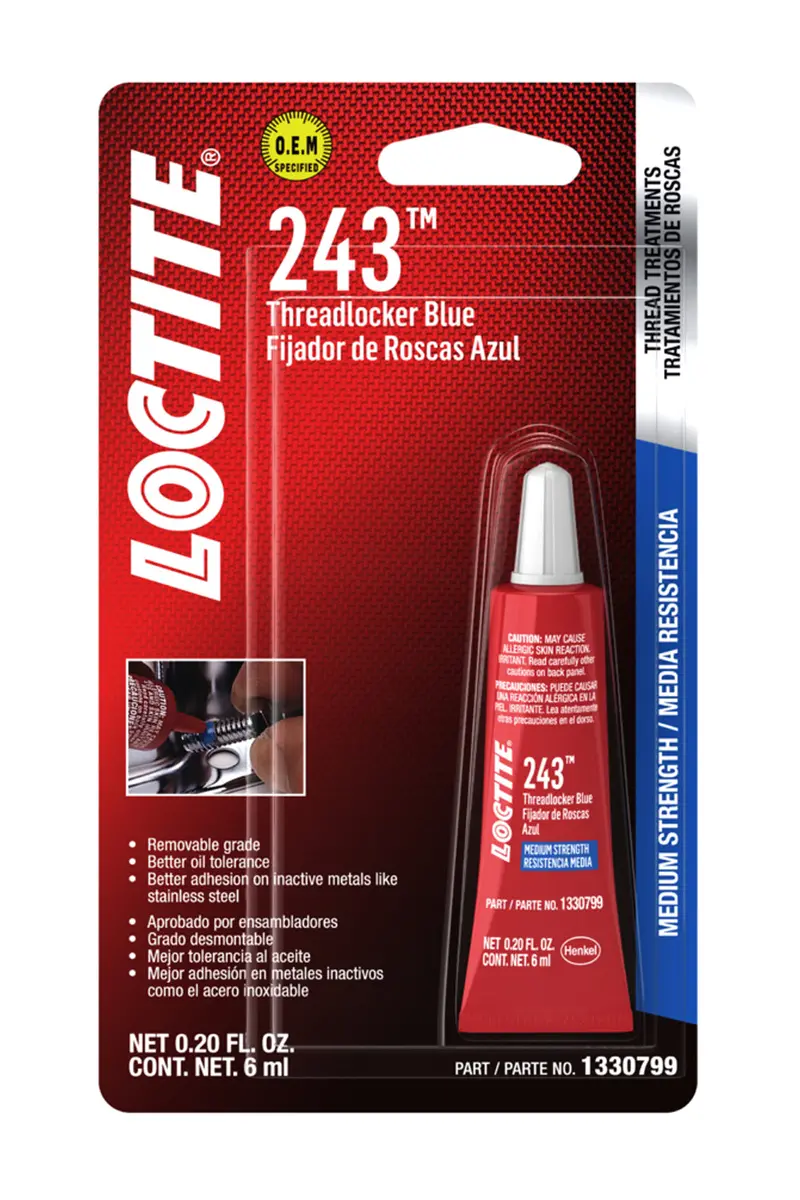 Threadlocker 243 Blue 6Ml/.20Oz 1