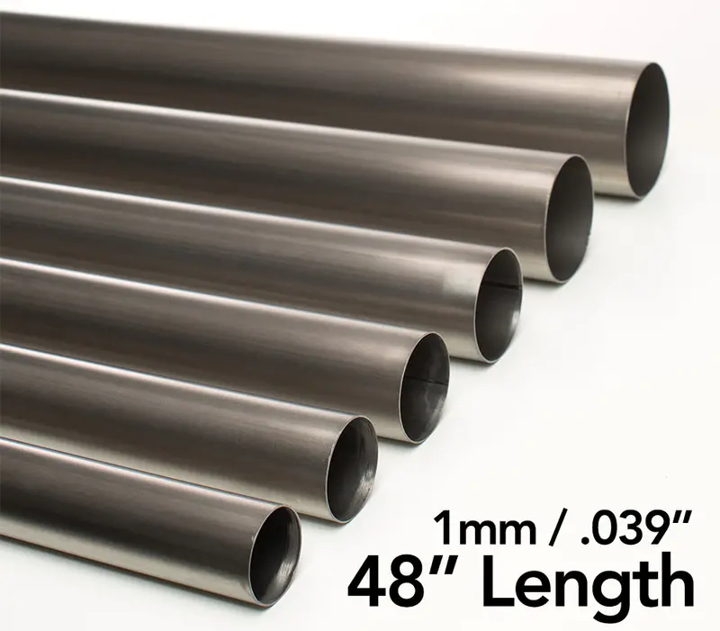 Ticon Industries Titanium Tube 1Mm/.039" - 48" Length 1