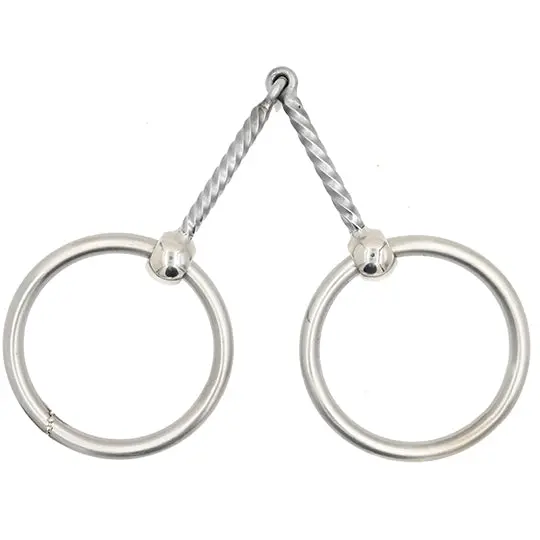 Tom Balding Loose Ring Snaffle Bit With Twisted Witch 1/4" Hex 1
