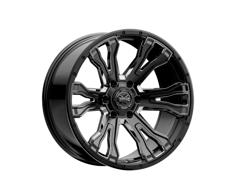 Torque Prime | Gloss Black W/Milled Accent | 20X9 | 6X5.5 | -12Mm 1