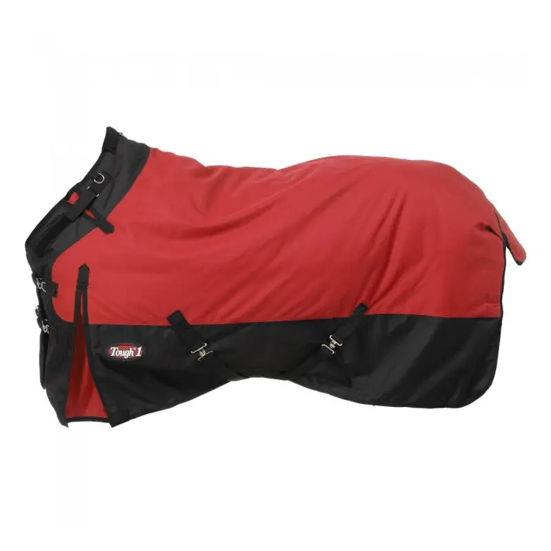 Tough-1 1200D 200G Waterproof Poly Snuggit Turnout Blanket- Red 1