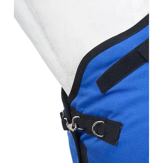 Tough 1 1200D 250G Turnout Blanket With Belly Wrap And Snuggit Neck- Blue 3