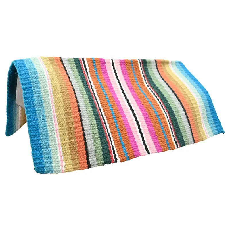 Tough 1 24"X24" Serape Wool Pony Saddle Blanket 1