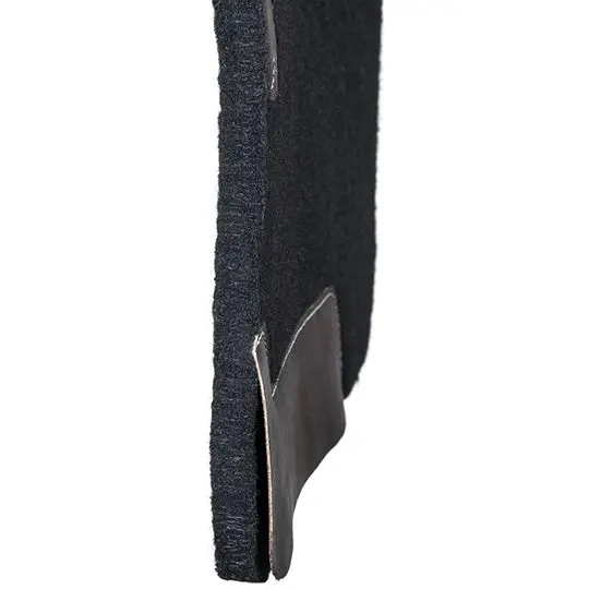 Tough 1 3/4" Black Contour Felt Saddle Pad- 26"X26" 2