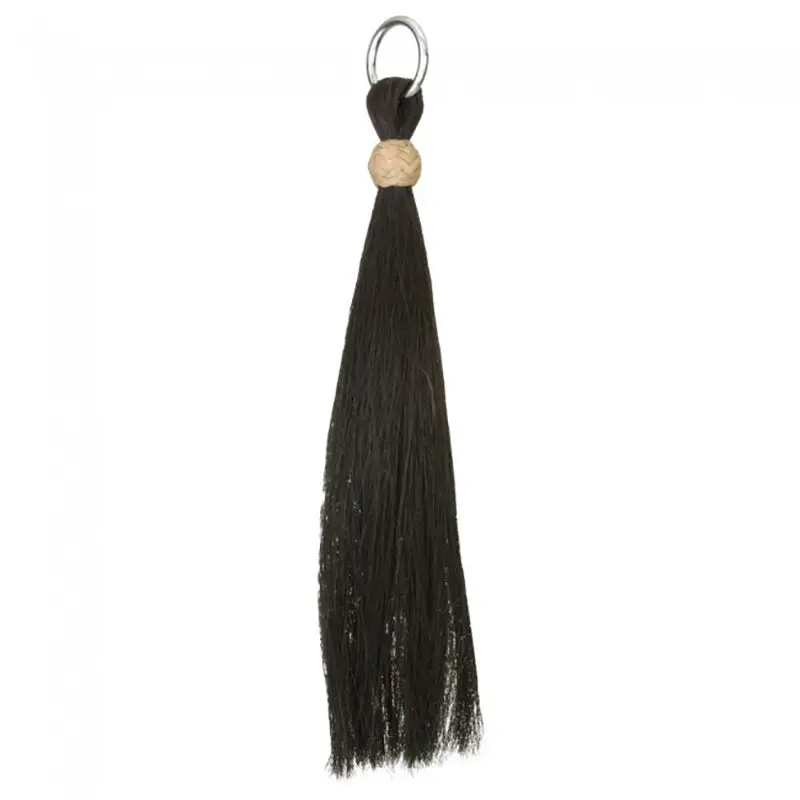 Tough 1 6" Black Horse Hair Tassel With Ring 1