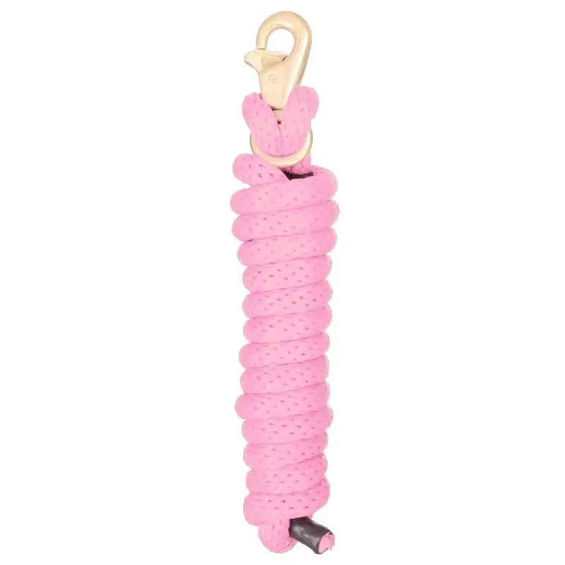Tough 1 8' Poly Lead Rope With Replaceable Triggerbull Snap- Pink 1