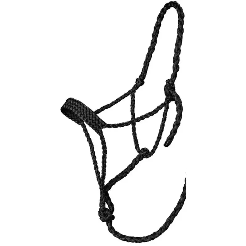Tough 1 Black Mule Tape Halter With 10' Lead Rope 2