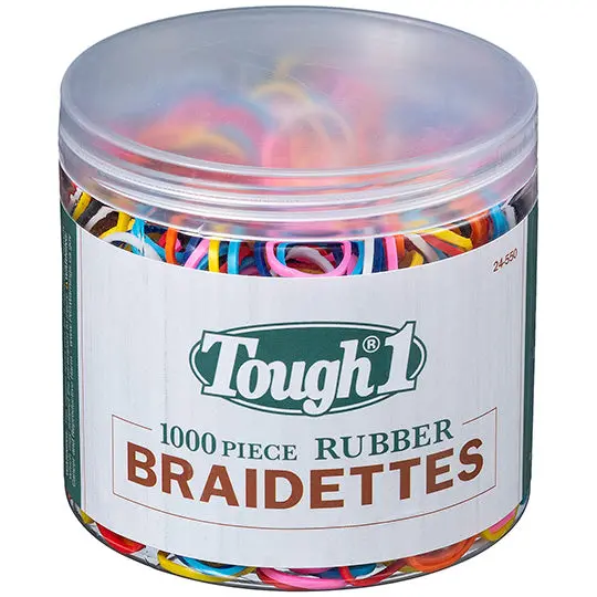 Tough 1 Braiding Bands- Confetti 1