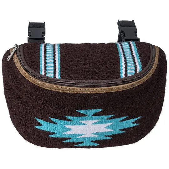 Tough 1 Brown Navajo Blanket Saddle Pouch/Pommel Bag 1
