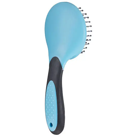 Tough 1 Great Grips Mane & Tail Brush- Turquoise 1