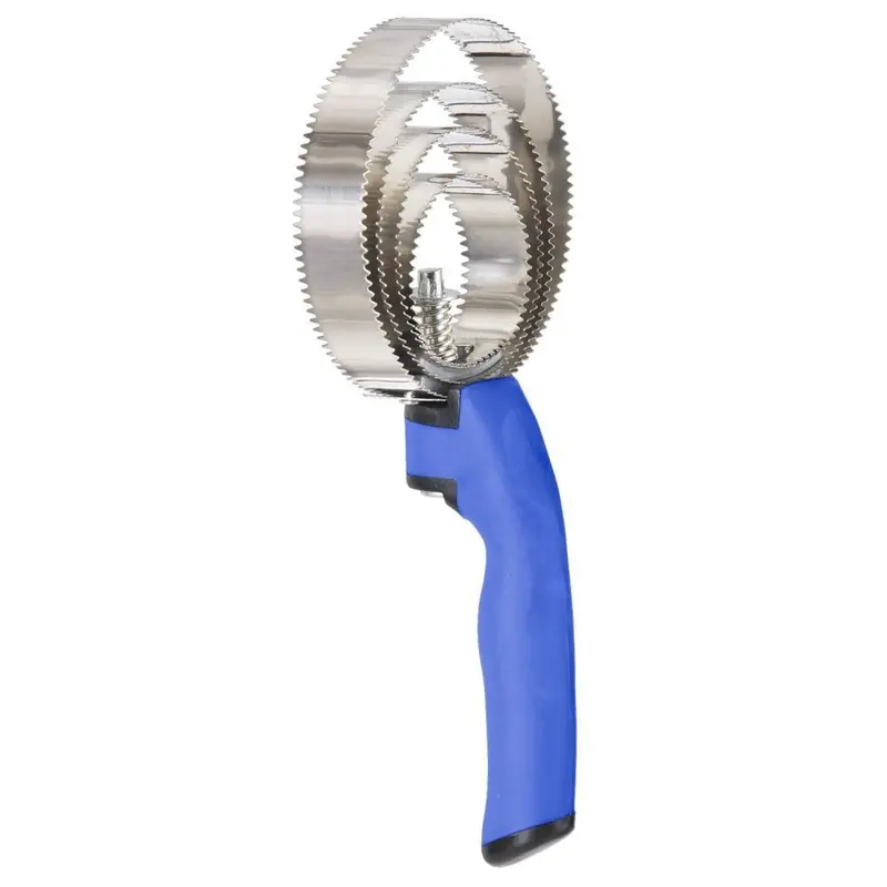 Tough 1 Great Grips Spring Curry Comb- Royal Blue 1