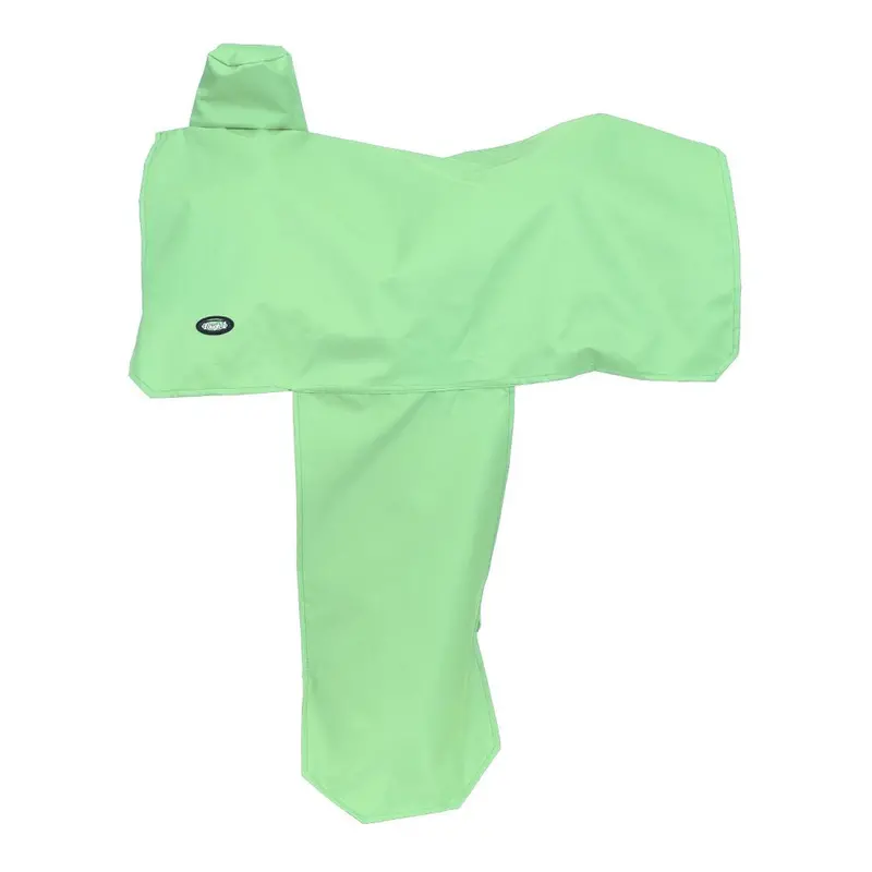 Tough 1 Heavy Nylon Western Full Saddle Cover- Neon Green 1