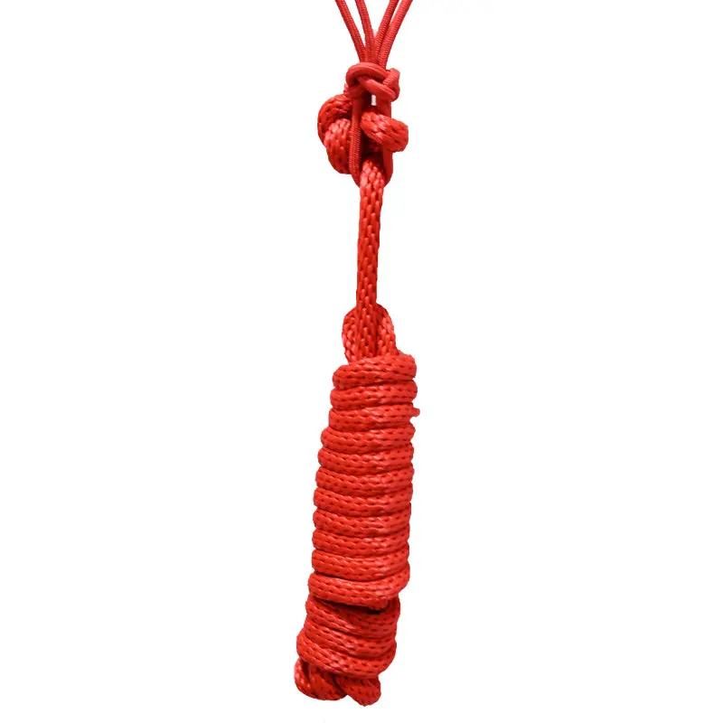 Tough 1 Knotted Rope Halter With Lead Rope- Red 2
