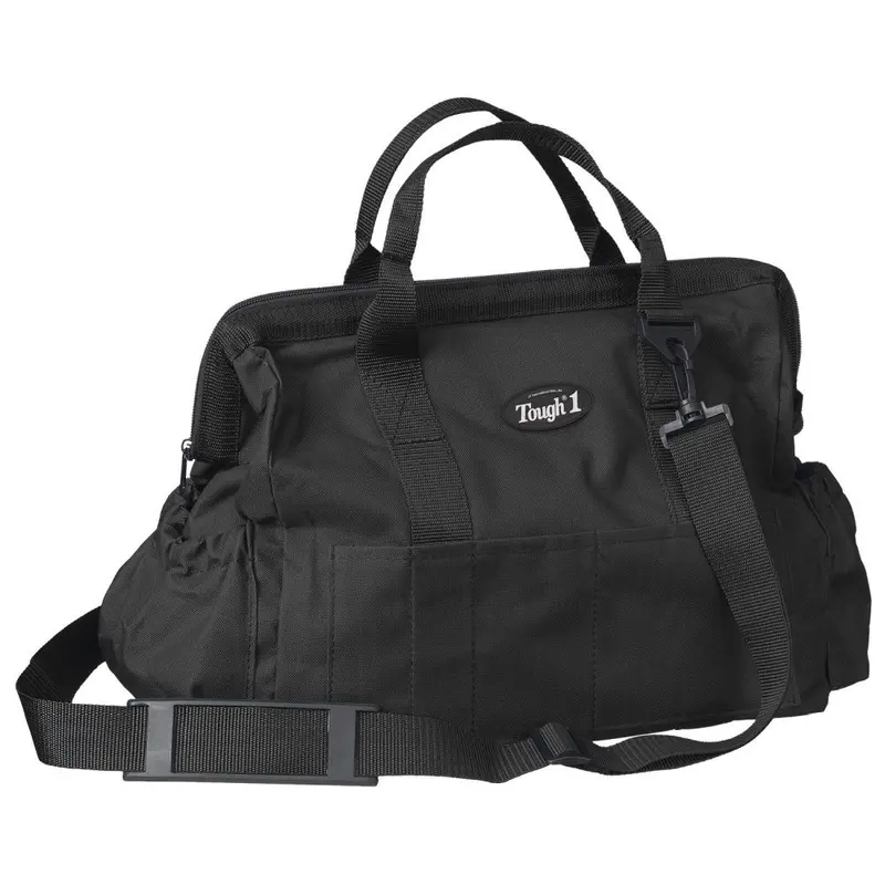Tough 1 Large Zip Top Grooming Tote- Black 1