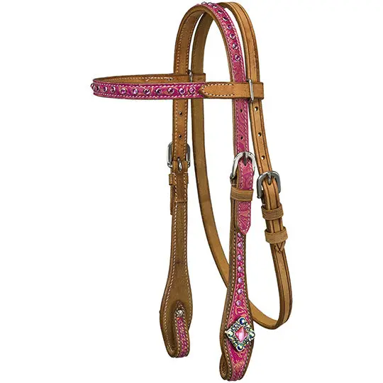 Tough 1 Mini Azalea Browband Headstall 1