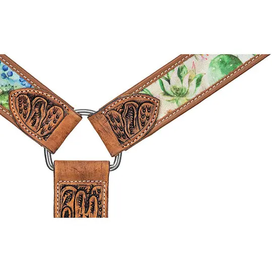 Tough 1 Mini Cactus Print Breast Collar 2
