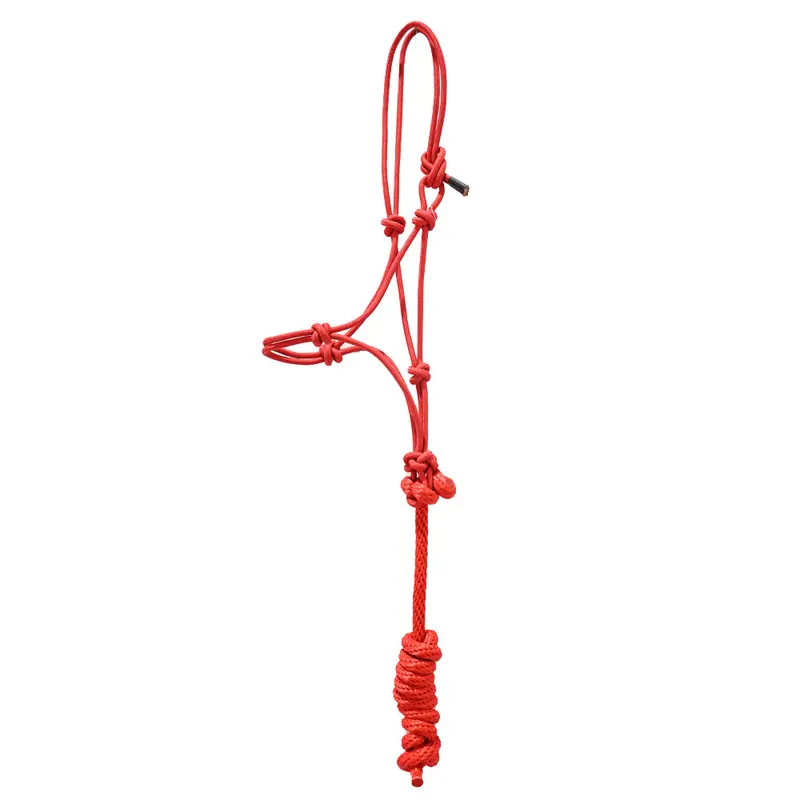 Tough 1 Mini Rope Halter With Lead Rope- Red 1