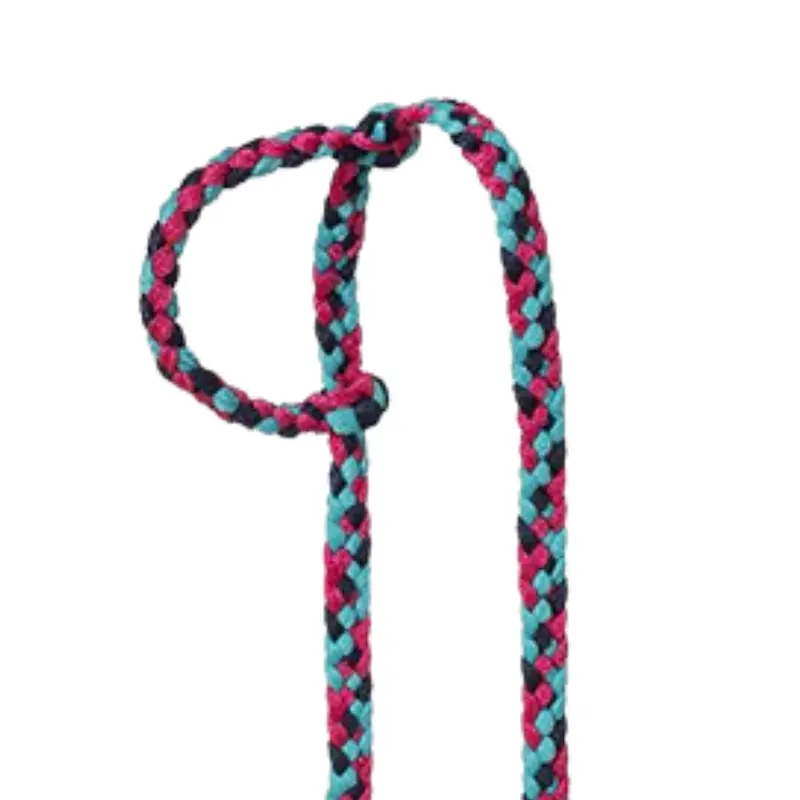 Tough 1 Muletape Slip Ear Headstall- Navy/Teal/Raspberry 2