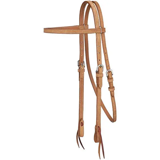 Tough 1 Natural Roughout Browband Headstall 1
