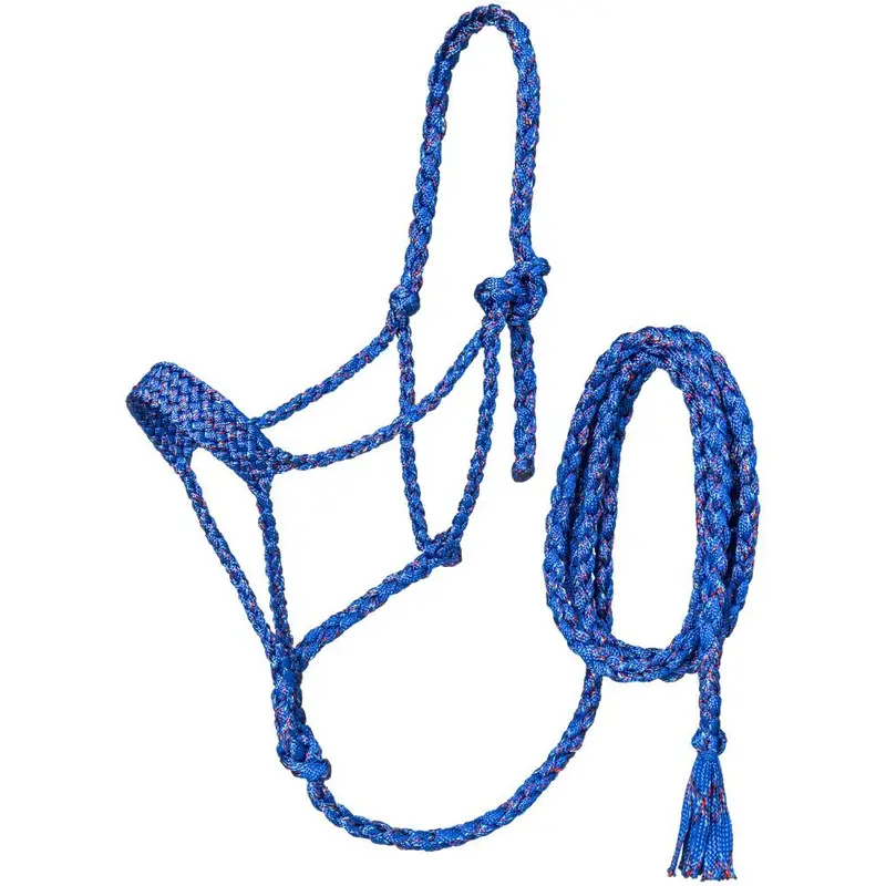 Tough 1 Pony Muletape Halter With Flecks- Royal Blue 1