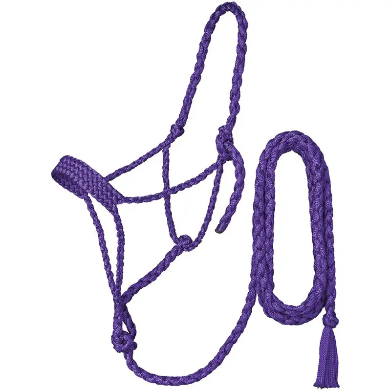 Tough 1 Purple Mule Tape Halter With 10' Lead Rope 1
