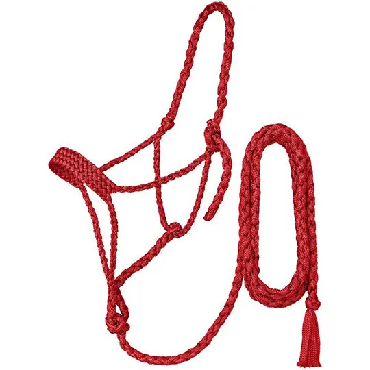 Tough 1 Red Mule Tape Halter With 10' Lead Rope 1