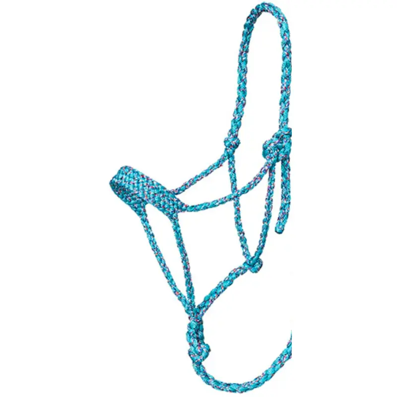 Tough 1 Turquoise/Multicolored Mule Tape Halter With 10' Lead Rope 2