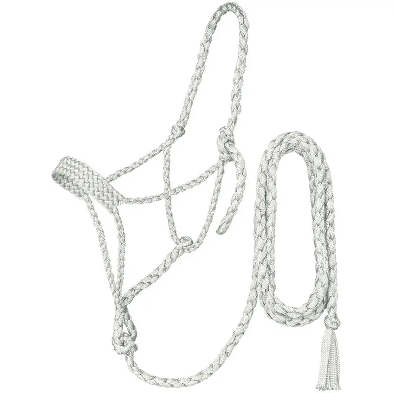 Tough 1 White Mule Tape Halter With 10' Lead Rope 1