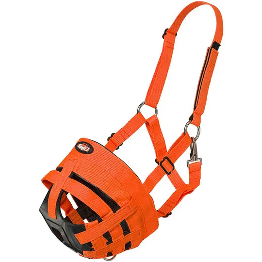 Tough1 Easy Breathe Grazing Muzzle- Orange 1