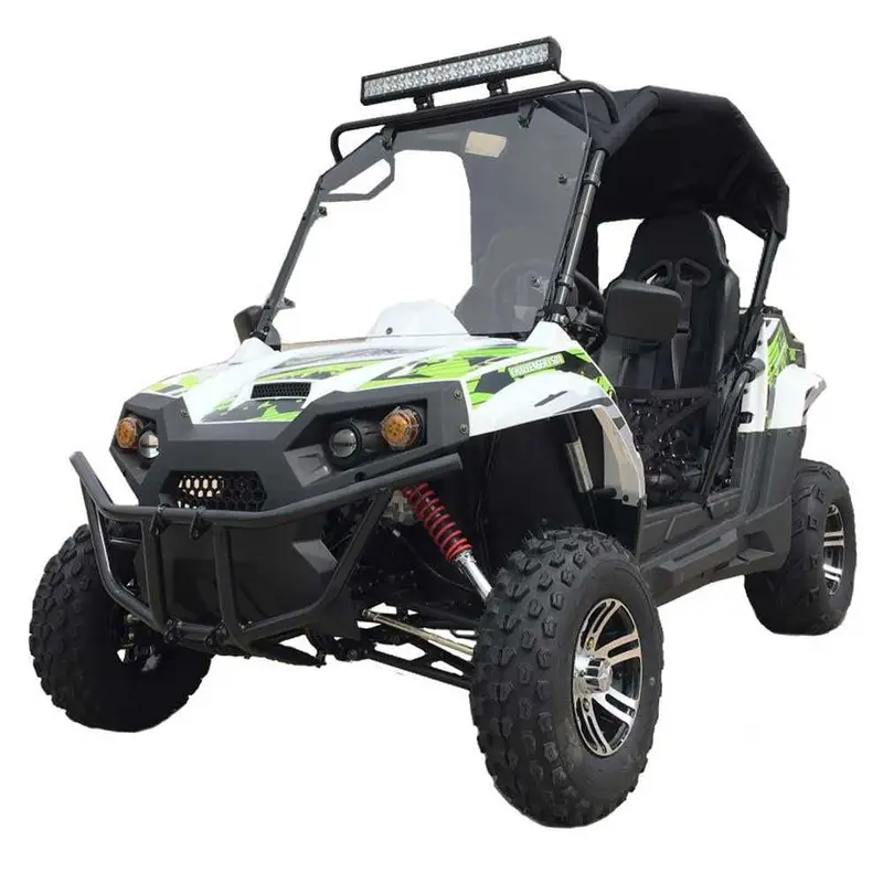 Trailmaster Challenger 200Ex Efi Utv Deluxe, Windshield, Push Bar, Alloy Wheels, Light Bar 4