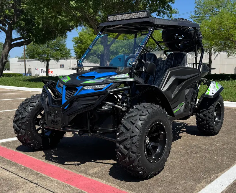Trailmaster Cheetah 300Pro Efi Deluxe Utv Go Kart, Shaft Drive, Liquid Cooled Cvt Auto With Reverse, Side Doors, Hard Top, Windshield, Led Light Bar 3
