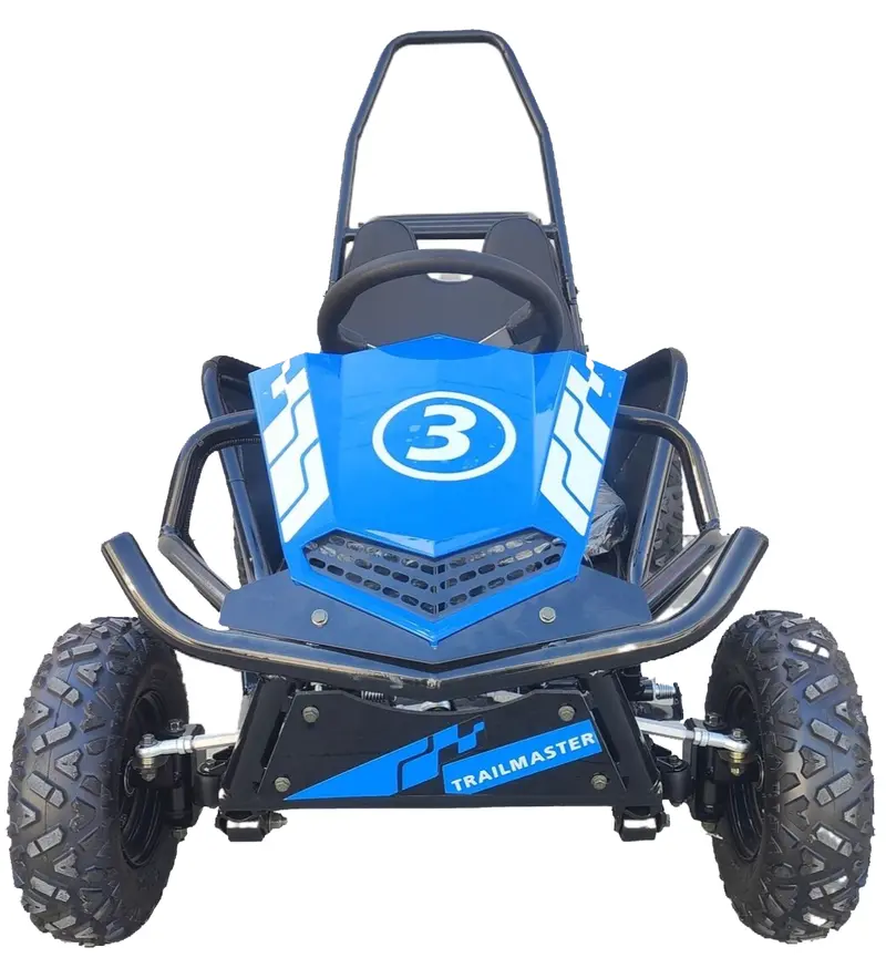 Trailmaster Cheetah I3 Kids Electric Mini Go Kart, 3-Speed Settings, With Reverse, Kids Ages 4-9 1