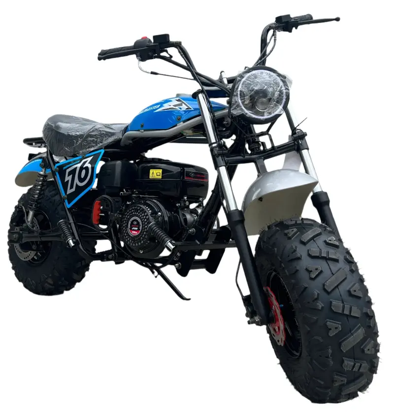 Trailmaster Hurricane 200X Pro Mini Bike, 196Cc 6.5Hp With Electric Start, Torque Converter, Dual Disc Brakes, Front & Rear Suspension, Led Headlight 3