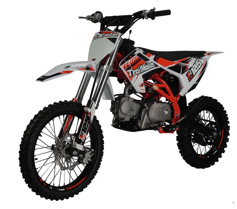Trailmaster Lk125 Pro Series Dirt Bike, Electric Start, 4-Speed Manual, Dual Disc Brakes, (17/14) Wheels 1