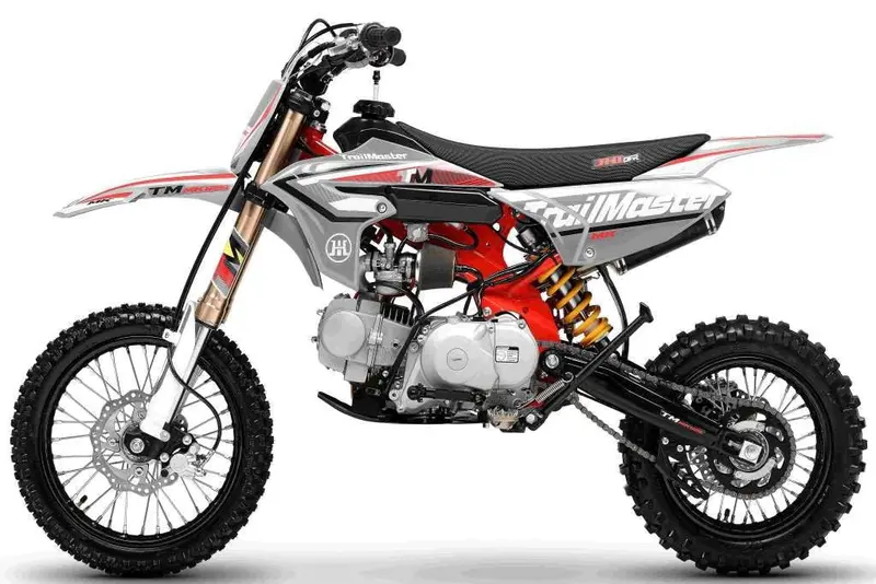 Trailmaster Mk125s Pro Series Dirt Bike, 4-Speed Semi-Automatic, Electric Start, Dual Disc Brakes, (14/12) Wheels 1