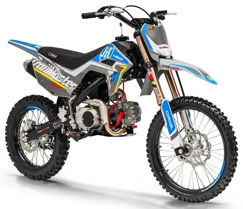 Trailmaster Sx125 Pro Series Dirt Bike, Electric Start, 4-Speed Manual, Dual Disc Brakes, (19/16) Wheels 2