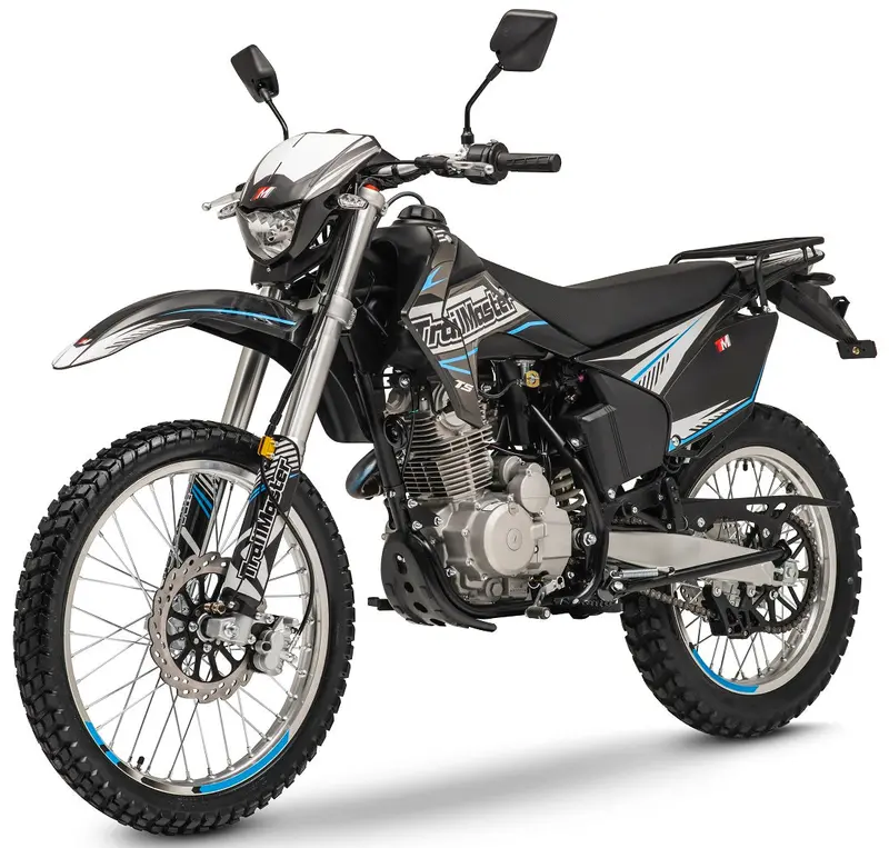 Trailmaster T5 Dual Sport Dirt Bike, 5-Speed Manual, 223Cc Engine, Dual Disc Brakes, Electric Start With Kick Backup, (21/18) Wheels 1
