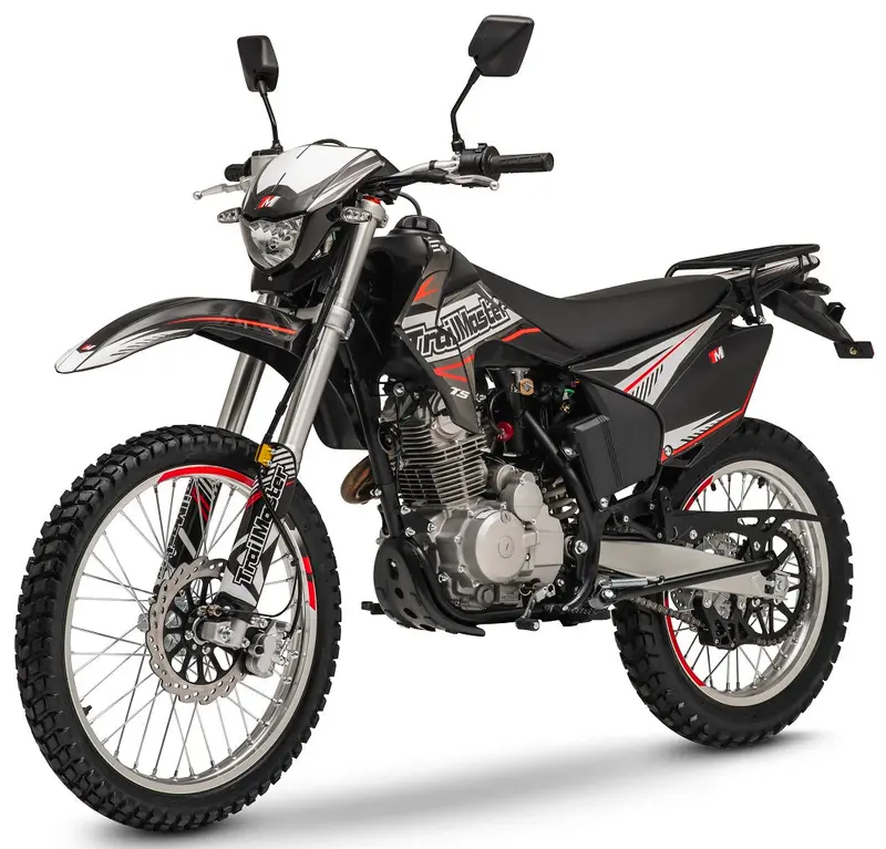 Trailmaster T5 Dual Sport Dirt Bike, 5-Speed Manual, 223Cc Engine, Dual Disc Brakes, Electric Start With Kick Backup, (21/18) Wheels 3