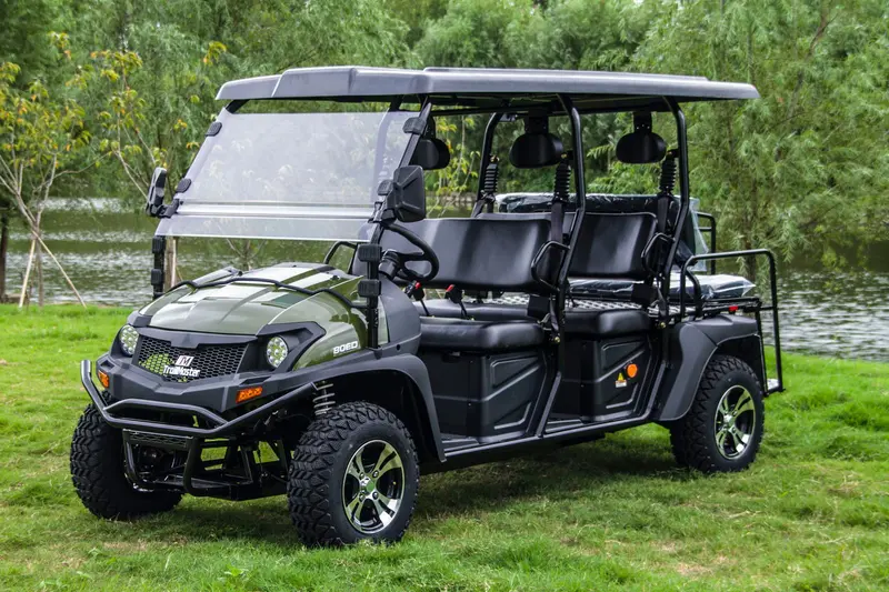 Trailmaster Taurus 80Ed-Gv 6-Seat Electric Golf Cart, 72 Volt, Extended Roof 5