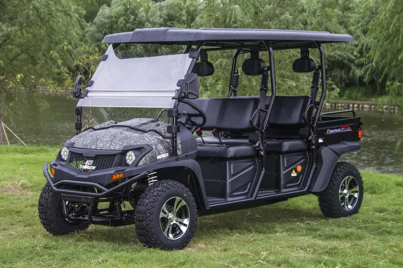 Trailmaster Taurus 80Ed-U 4-Seat Electric Golf Cart With Dump Bed, 72 Volt, Aluminum Alloy Wheels 1