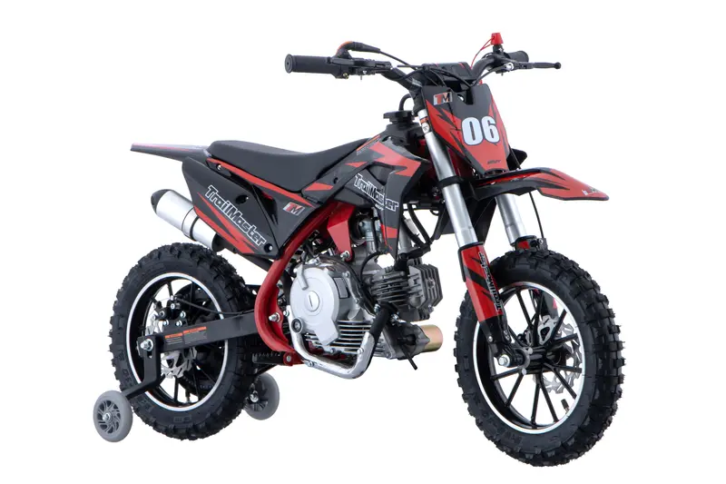 Trailmaster Tm06 60Cc Gas Dirt Bike, With Electric Start, Automatic, Training Wheels Included, Ages 6-9 2